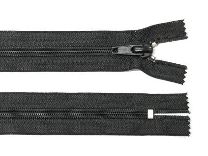 Spirálový zip no.8 nerozepínací  20cm černý