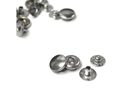 Druk WUK 11mm stříbrná barva knoflík nýtovací na středně silné látky