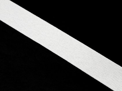 Klobouková stuha 27mm 401274 bílá - metráž