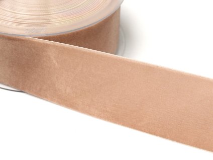 Sametová stuha 50mm pudrová 120503