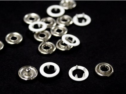 Druk ROLAND BABY 10mm bílá, knoflík stiskací na slabé látky - volně sypané