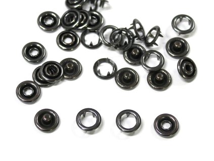 Druk ROLAND BABY 10mm černá, knoflík stiskací na slabé látky - volně sypané