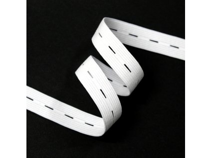 Pruženka dirková 1,5cm bílá 28210