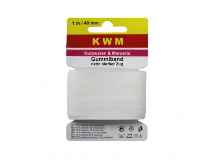 Pruženka - guma šíře 40 mm režná 1metr na kartě