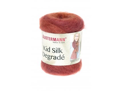 Kid Silk Degradé - 70% mohér, 30% hedvábí - Ručně pletací příze