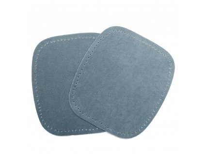 Záplata imitace semiše 284/26 modro-šedá