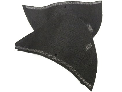 Ramenní vycpávky jehlované kabátové 22000578 černá 27x13x1,3cm