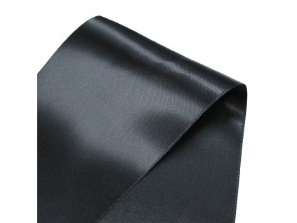 Stuha saténová 89mm 054400 černá