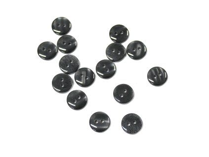Knoflík dvoudírkový 657203 10mm antracit