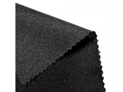 Vlizelín elastický 70g/m² černý - tenčí rašlová vložka zažehlovací 512108 150cm