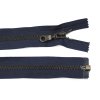 Kovový zip no.5 rozepínací  45cm (staromosazné zoubky) - více barev