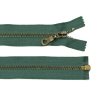 Kovový zip no.5 rozepínací  50cm (staromosazné zoubky) - více barev