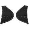 Ramenní vycpávky jehlované kabátové 22001263 černá 25x15x1cm