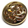 Knoflík kovový ozdobný zlatý 126700 vel. 44" (28mm)