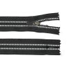 Spirálový zip no.3 nerozepínací 120cm černý s reflexním proužkem
