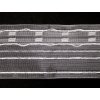 Záclonová řasící stuha 80mm transparentní s libovolným řasením 1:2