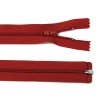 Spirálový zip no.3 rozepínací  40cm - červený