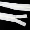 Nekonečný zip no.8 kostěný plastový stanový v metráži - černá, bílá