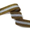 Ozdobná pruženka 40mm 700262 zlato stříbrná