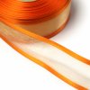 Stuha atlasová s monofilem 40mm 408404 oranžová