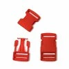 Spona trojzubec 25mm červený komplet