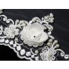Krajka na tylu s perličkami 120mm 584712 - bílá