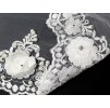 Krajka na tylu s perličkami 120mm 584712 - bílá