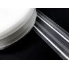 Záclonová řasící stuha 50mm transparentní s řasením tří-skladovým 1:2