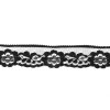 Krajka pevná 25mm černá polyamid - metráž