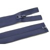 Voděodolný zip 80cm rozepínací tmavě modrý matný