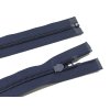 Voděodolný zip 80cm rozepínací tmavě modrý matný