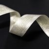 Plátnová stuha ozdobná 25mm 467251 krémová s lurexem