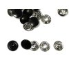 Druk AUTO MOTO 15mm černý nikl knoflík stiskací na silné látky - volně sypané
