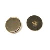 Plochý kovový knoflík s očkem zlatý vel. 44" (28mm) 743131
