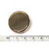Plochý kovový knoflík s očkem zlatý vel. 44" (28mm) 743131