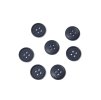 Knoflík čtyřdírkový matný U-5691 15mm modrý vel. 24"
