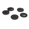 Knoflík čtyřdírkový matný U-5691 20mm černý vel. 32"