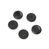 Knoflík čtyřdírkový matný U-5691 20mm černý vel. 32"