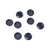 Knoflík čtyřdírkový lesklý 09676 15mm modrý vel. 24"