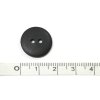 Knoflík 17mm dvoudírkový matný černý vel. 28"