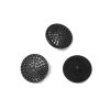 Knoflík s očkem 25mm plastový černý 40"