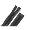 Voděodolný zip 80cm rozepínací černý matný