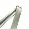 Koženkový šikmý proužek 25 mm 927015 stříbrný metalický