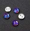 Knoflík crystal 909900 10mm modrý fialový