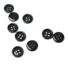 Knoflík čtyřdírkový 657200 11mm černý košilový