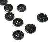 Knoflík čtyřdírkový 657200 11mm černý košilový