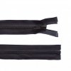 Kostěný zip 5mm dělitelný 70cm černý RVD6