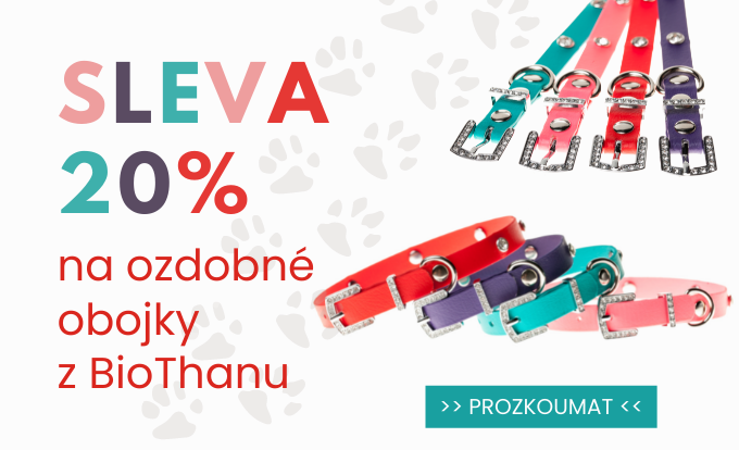 Sleva 20 % na ozdobné obojky