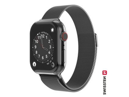 Swissten řemínek pro Apple Watch Milánský tah černý