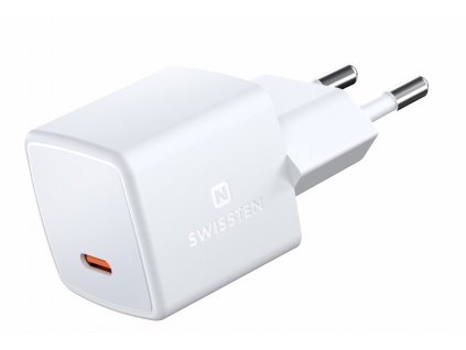 Swissten mini síťový adaptér GaN USB-C 33W Power Delivery